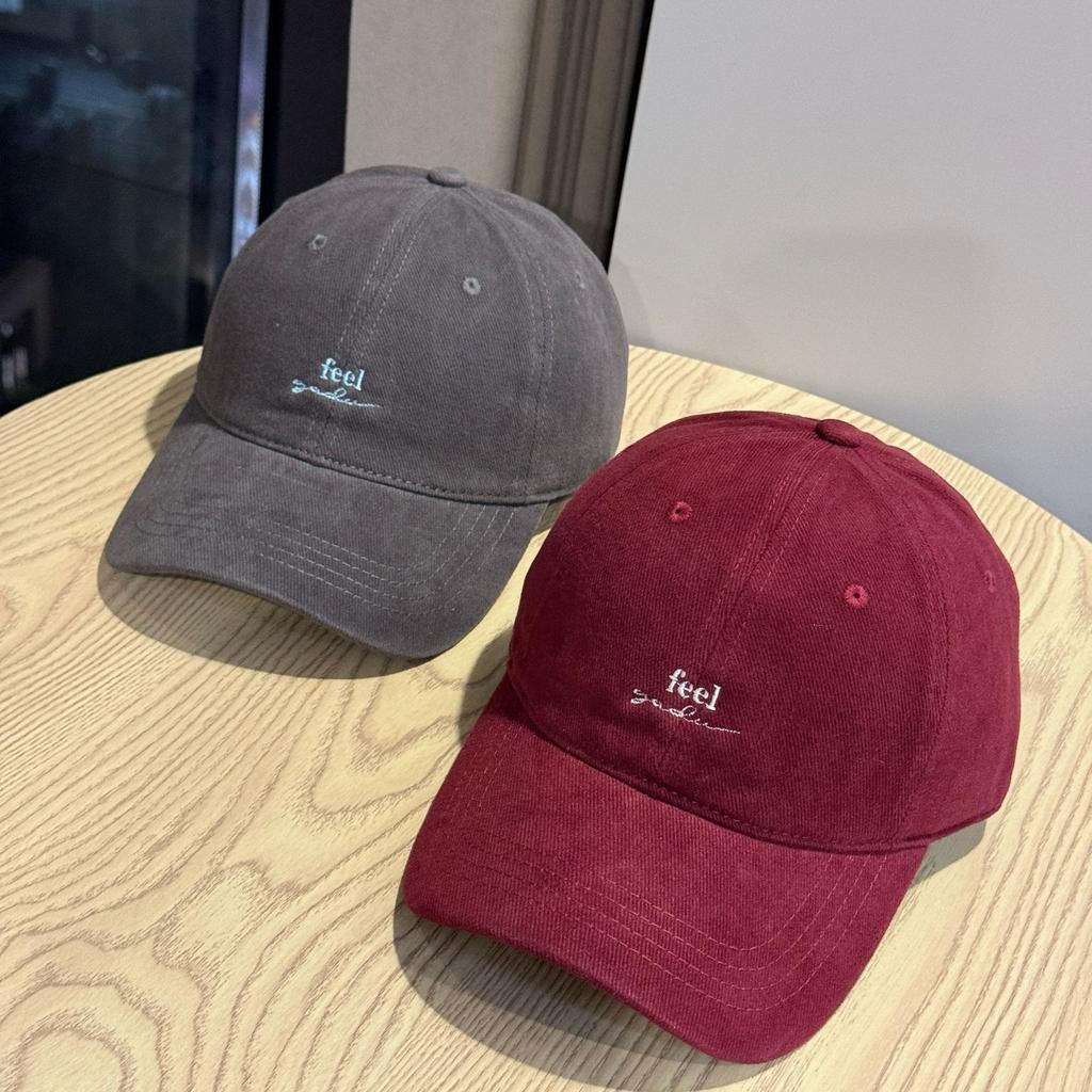Letter Embroidered Baseball Hat for Women Autumn and Winter Korean Version Versatile Sun Visor Casual Trendy Small Face