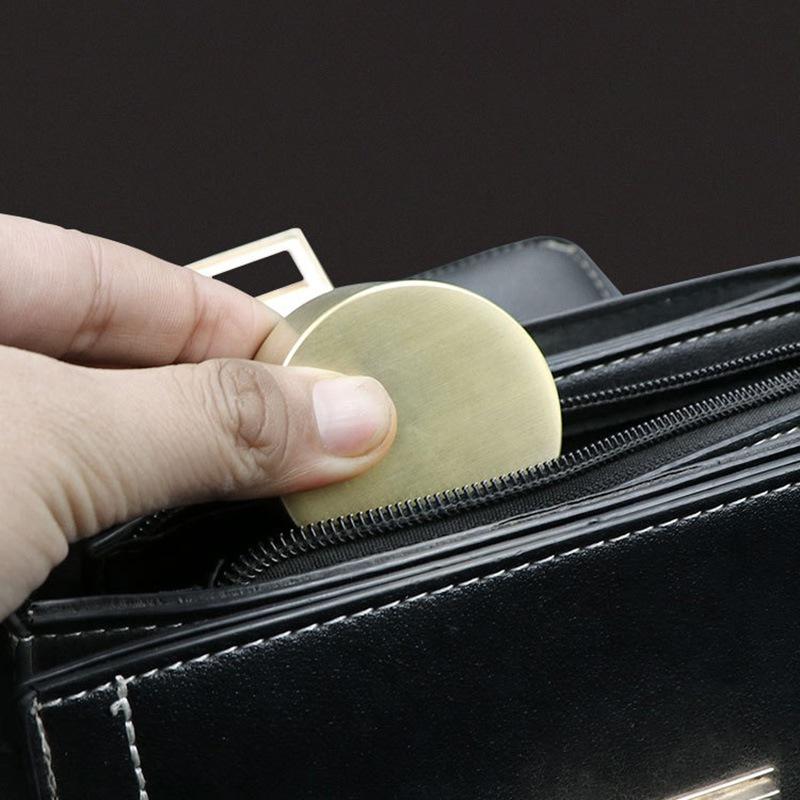 Brass Round Sealed Waterproof Box Moisture-Proof Storage Box for Jewelry Coin Tea Dustproof Sealed Pill Box