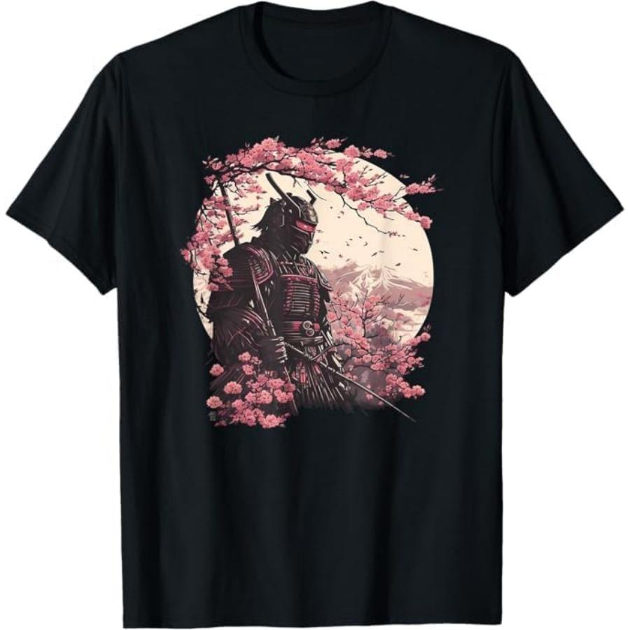 Эстетичная Винтажная Японская Арт Самурай Самурай Ретро Вишня Футболка BAOANH Мужская Женская Майка Свитшот Худи Лонгслив 981 S