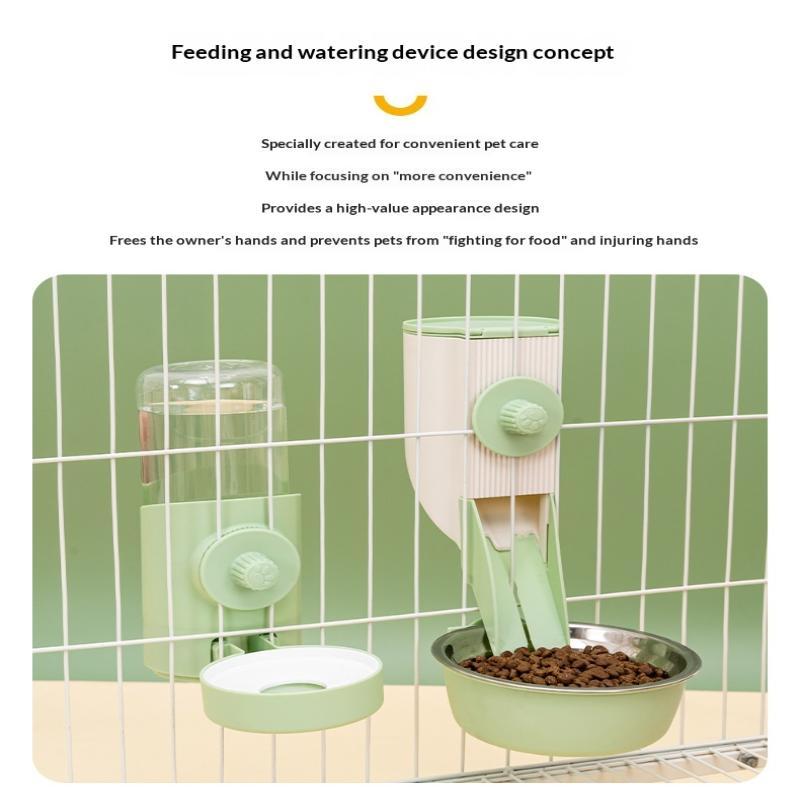 500Ml Pet Chinchilla Hanging Feeding Waterer Easy Install Pigeon Rabbit Small Animal Automatic Feeding Water Bowl Pet Products