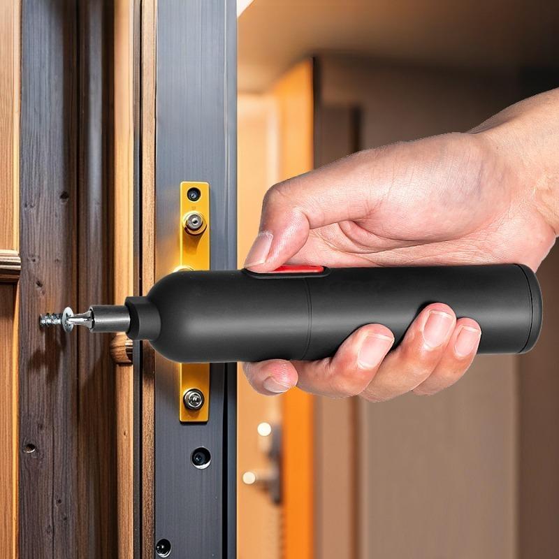 Mini Electric Screwdriver USB Lithium Durable Multifunctional Small Electric Drill Home Repair DIY Accessories Tool Set