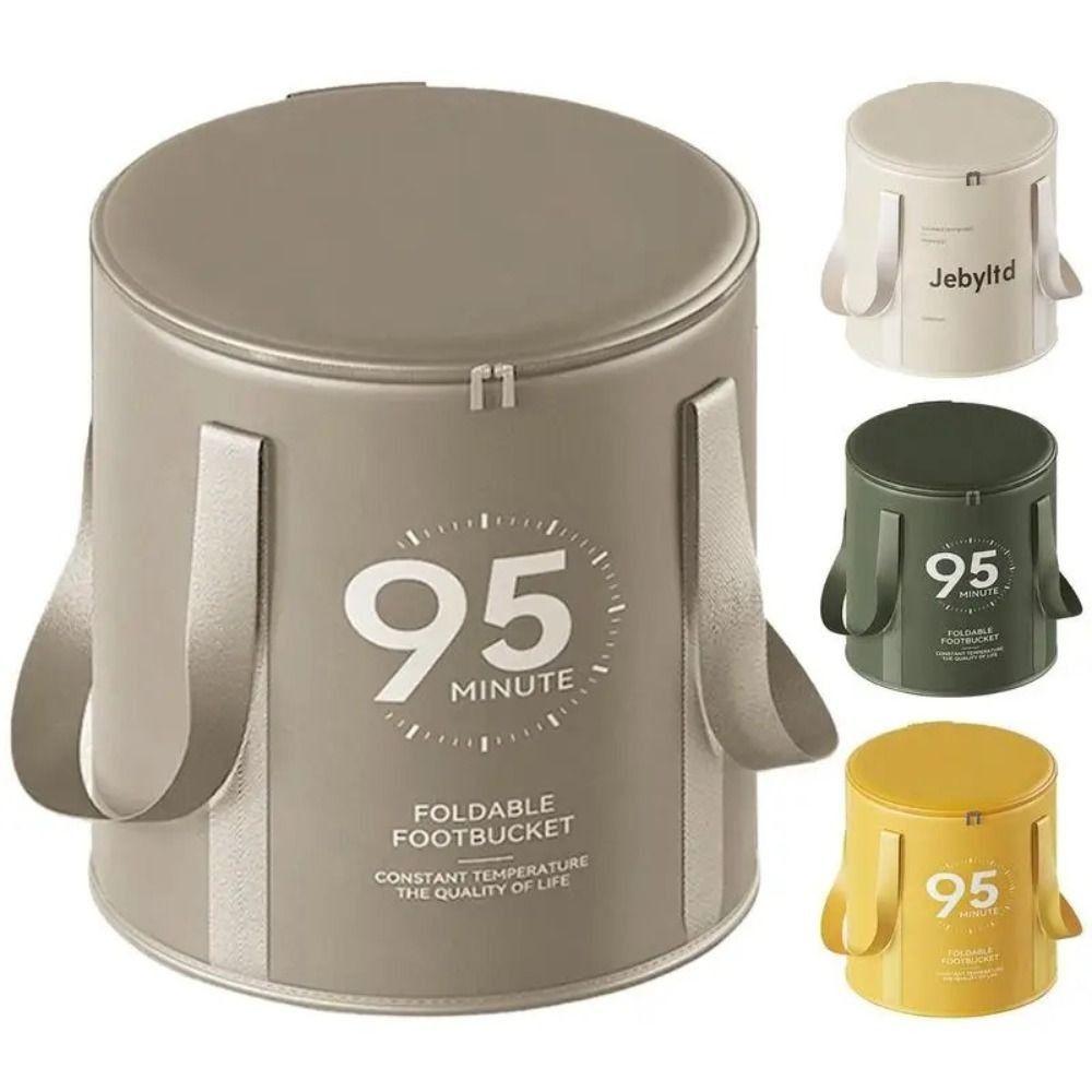 

Insulated Folding Foot Bucket Multi-functional Feet Bathtub Soaking Basin Dormitory жовтий