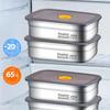 Food Grade Stainless Steel Lunch Box Vacuum Antibacterial Sealed 600/1000/1500ml Leakproof Bento Box for Office Workers