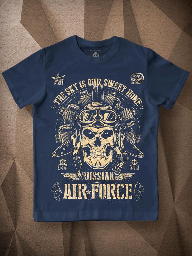 T-Shirt AVIATION. Air Force. SCULL