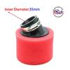 32mm 35mm 38mm 42mm 44mm 58mm Straight Neck Foam Air Filter Sponge Cleaner Moped Scooter Dirt Pit Bike Motorcycle RED Kayo BSE Air Filters 7