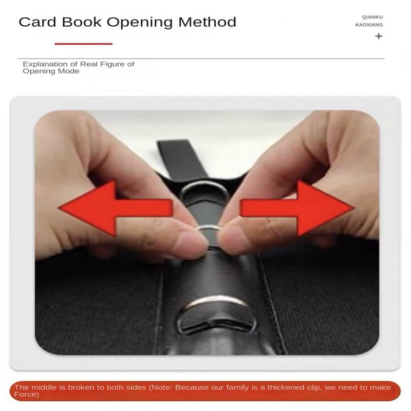 Card Binder 9 Pocket Trading Card Holder Anime Card Binder with 50 inner Pages Zipper Holder Up to 900 Cards
