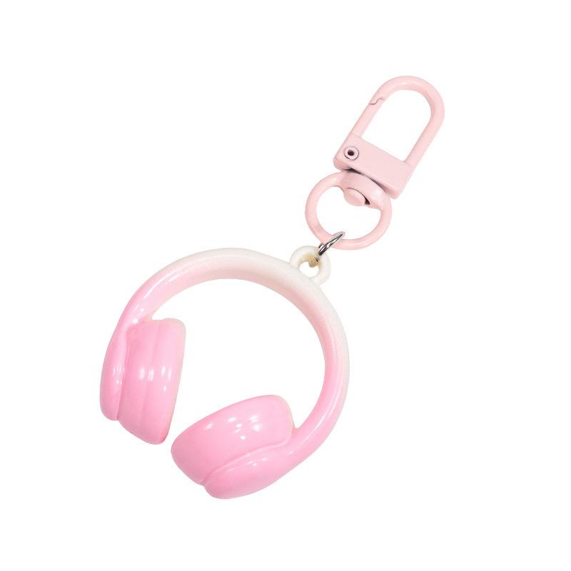 1pc Cute and Creative 3D Headphone Pendant Keychain, Phone Chain Backpack Hanging Accessory, Perfect Gift Choice