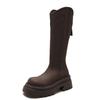 Thick-soled Martin boots Korean version of thin boots children's new 2024 autumn and winter snow velvet boots