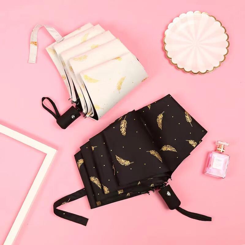 SYA-S UD Feather Triple-Fold Sun Protection Umbrella 8-Rib Manual