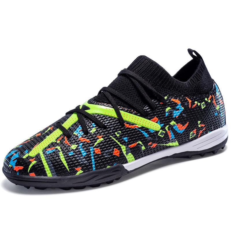 Fashion High Quality Purple Men's Football Shoes Outdoor FG/TF Non-slip Futsal Sneakers Man Original Professional Soccer Cleats For Men