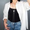 Blingbling Star Bolo Tie Pendant Necklace Clavicle Chain Gifts for Girls Present Lariat Bolo Tie Clavicle Chain