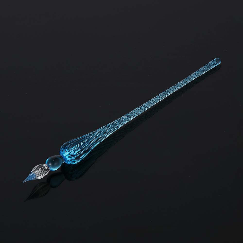 1PC Art Dipping Signature Writing Painting Supplies Glass Dip Pen Filling Ink Fountain Pen