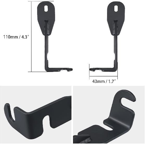 NICECNC Black 3 Inch Upgrade UTV Door Latches Compatible with Can Am Maverick X3 4x4 Turbo DPS 2017-2021, Maverick X3 R 4x4 XDS Turbo DPS 2017-2019,