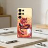 Cute Fox Cartoon Phone Case For Samsung S25,S24,S21,S22,S23,S30,Ultra,S20,Plus,Fe,Note,10,9,5G Transparent Cover