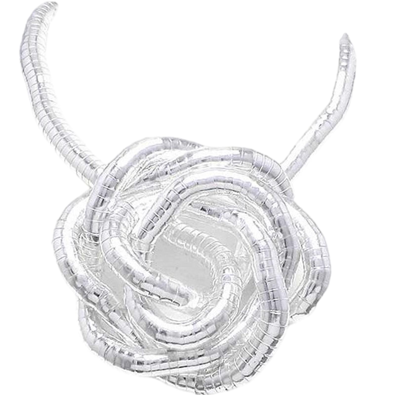 

Flexible Snake Bone Chain Choker Necklace Stackable Bracelet for Women Girls Fashion Statement Piece Neck Jewelry 8