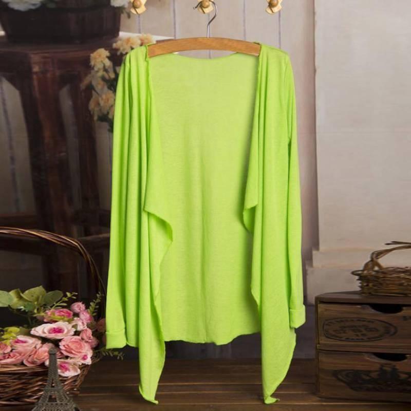 Elegante Camicia Coreana a Maniche Lunghe Protezione Solare Cardigan Leggero e Traspirante per Donna