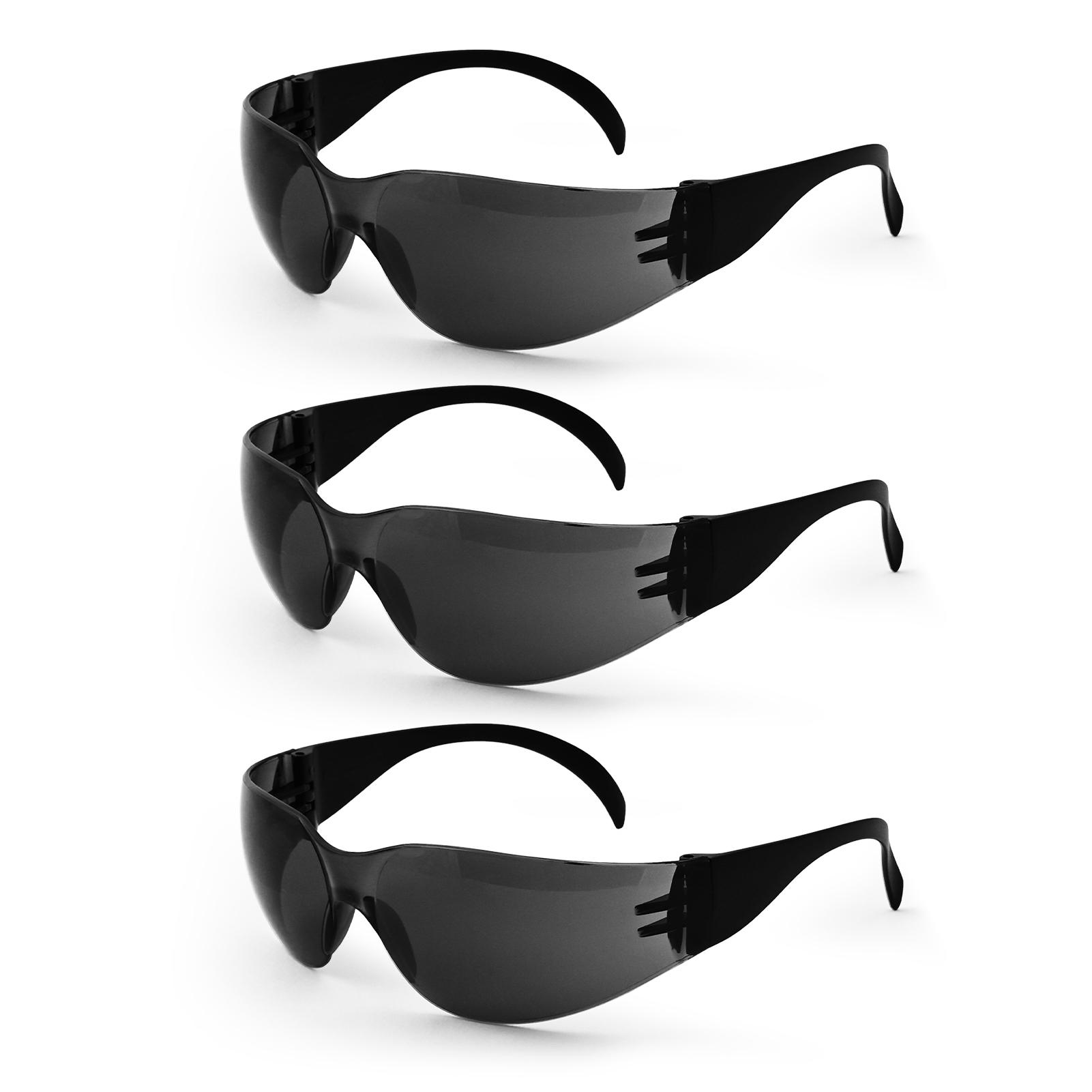 UV400 Smoke Lens Safety Glasses, Anti-Fog Anti-Scratch Protective Eyewear for Industrial PPE Supply (Black,safety glasses) чёрный
