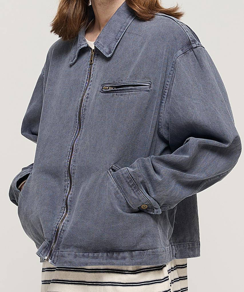 Cargobros Vintage Pigment Work Trucker Jacket (Navy)