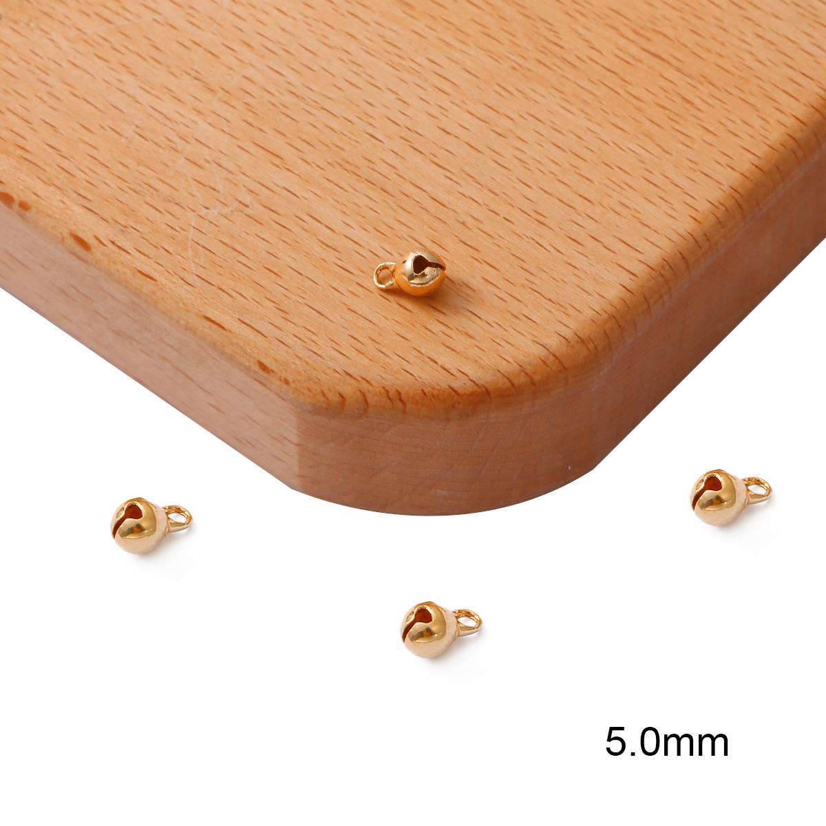 

Медные колокольчики Jingle Bells Маленькие колокольчики Подвесные украшения для поделок своими руками Рождественские украшения Аксессуары 5mm 10pcs