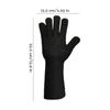Silicone Cooking Gloves Grilling Gloves Oven Mitts With Extra Long Wrist Anti-Scald Gloves Non-Slip Baking Gloves For Home Chefs