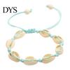 Natural Shell Jewelry for Vacation Handmade Seashell Bracelet, Boho Beaded Adjustable Flexible Rope Bracelets All Sizes Woven String Bracelet