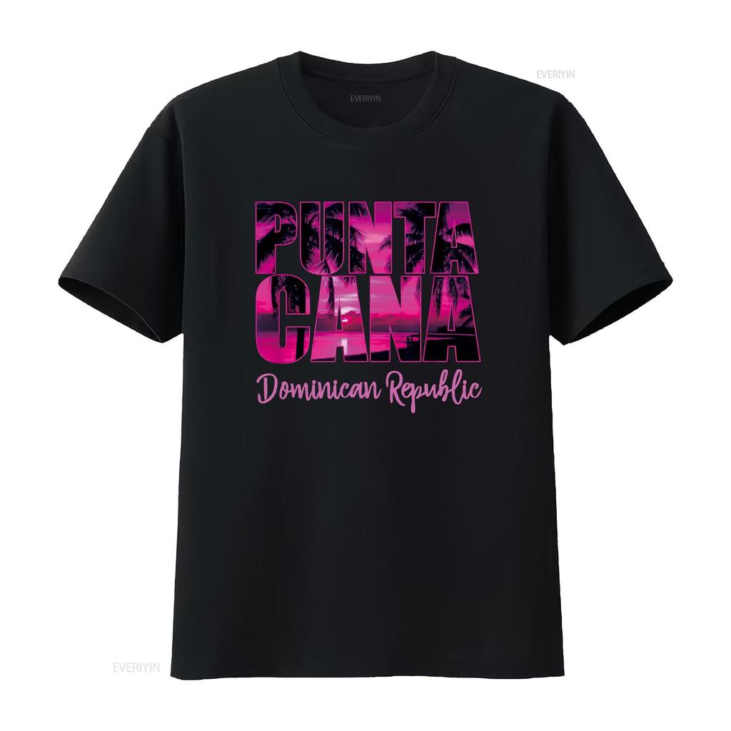 Punta Cana for Women Vacation Souvenir T Shirt vintage Washed Unisex Slightly Top For Everyday Wear homme designer clothes