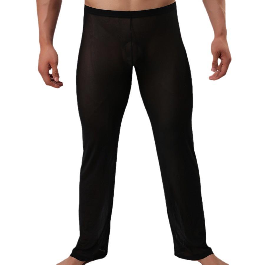Men's Sexy Mesh Pajamas - Sheer Erotic Long Unisex Pants E667
