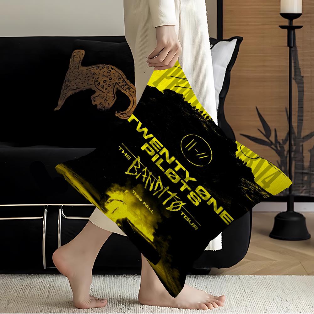 T-Twenty O-One Pilot Pillow Cushion Cover Pillowcase Living Room Sofa Home Decor Customized