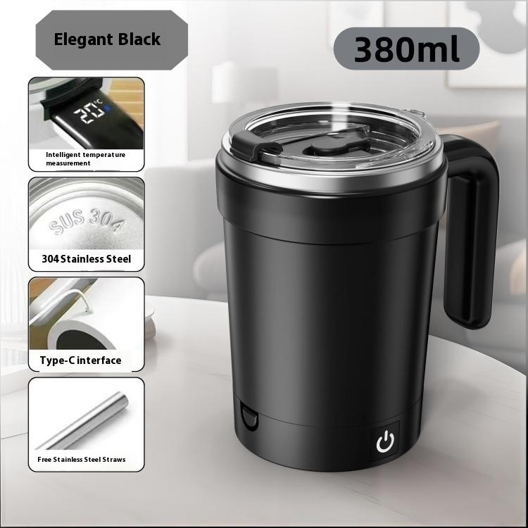 New Smart Temperature-measuring Magnetic Automatic Stirring Cup Electric Portable Coffee Cup Milkshake Cup Sports and Fitness