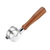 54mm Coffee Bottomless Portafilter with Filter Basket & Wooden Handle Replacement for   880/870/850 Coffee NaMachine Tool Reusable Alloy Filter