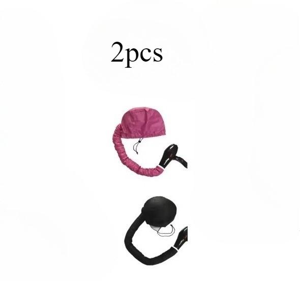 2PCSHair Bonnet Portable Dryer Cap Steamer Quick Dry Baked Oil Care Diffuser Drying Hairdressing Tools Hair Cap Shower Cap Women