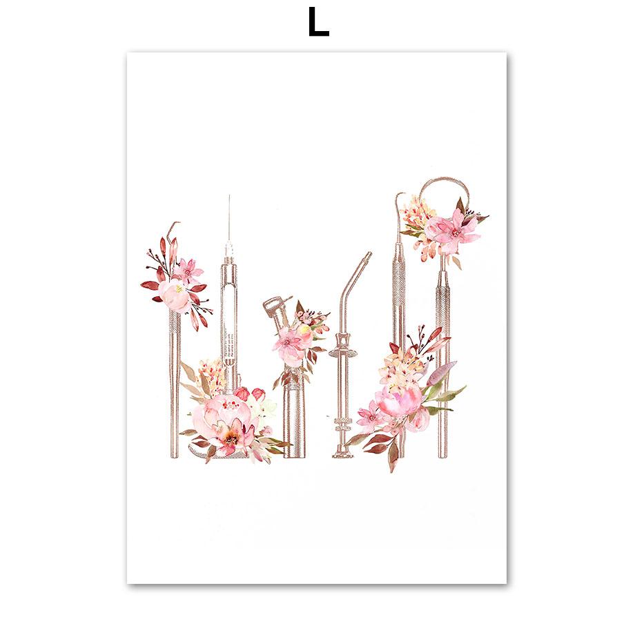 

Уход за полостью рта, стоматологическое здоровье, хирургические инструменты, настенная живопись на холсте, плакат на скандинавскую тему и принты, настенные панно для стоматолога, офисный декор 21x30cm No Framed