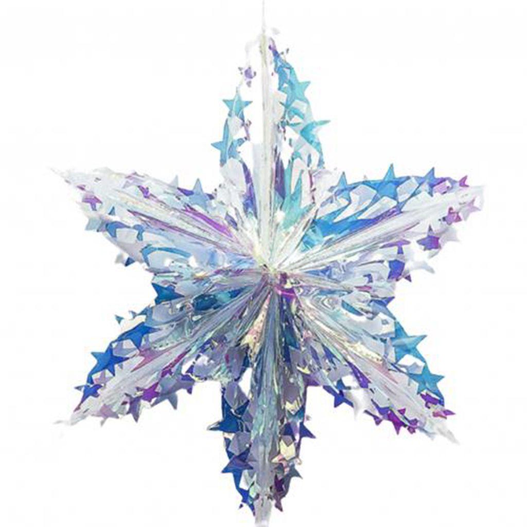Snowflakes 3D Party Supplies Holographic Snow Ball Home Decor Hanging Balls Christmas Ornaments