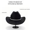 Glänzender Strass-Glitzer-Jazzhut Blingbling Cowgirlhut Lässiger Sonnenhut Reisen