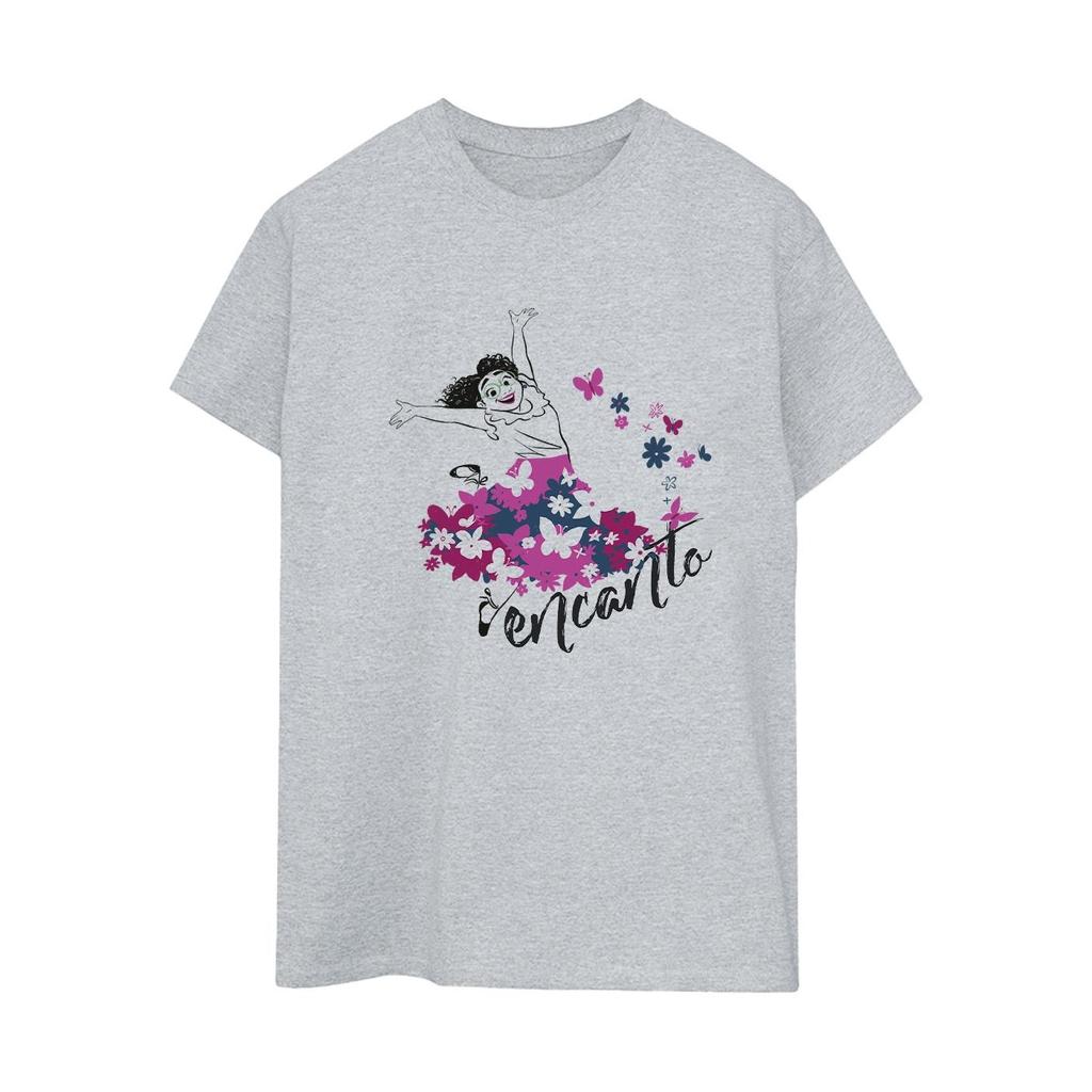 Disney Womens/Ladies Encanto Mirabel Flower Cotton Boyfriend T-Shirt