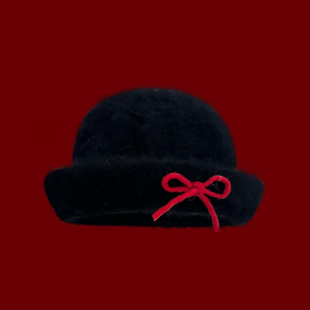 Шерстяная шляпа-ведро в японском стиле, берет, белая шляпа-купол, элегантные черные котелки, осень чёрный