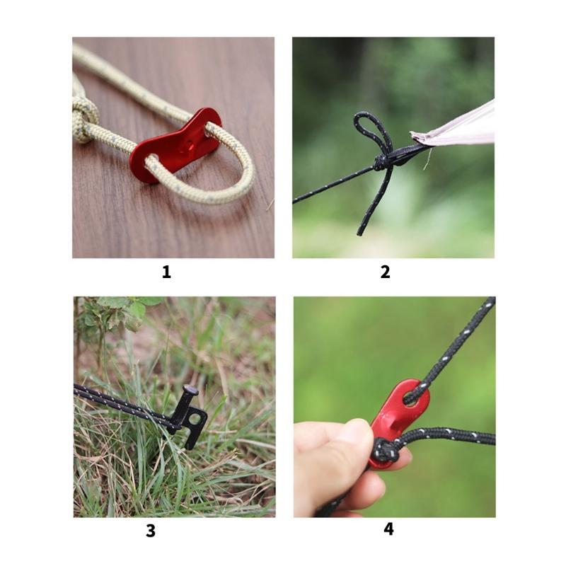 Reflective Paracord Rope Highly Strength Tent Lanyard Strap Outdoor Camping Canopy Rope Guyline Hiking Equipment