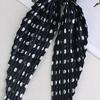 Hair Rope Dot Print Pleated Ribbon Hair Tie No Damage High Elasticity Ponytail Holder Lightweight Daily Hair Accessory