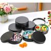 Foraineam 48 Pack 2 oz Round Lip Balm Tin Cans - Aluminum Cosmetic Sample Containers with Screw Lid - Matte Black Metal Empty Tins Storage Travel Tin