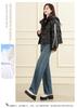Winter new versatile hooded short jacket with thick fleece for women