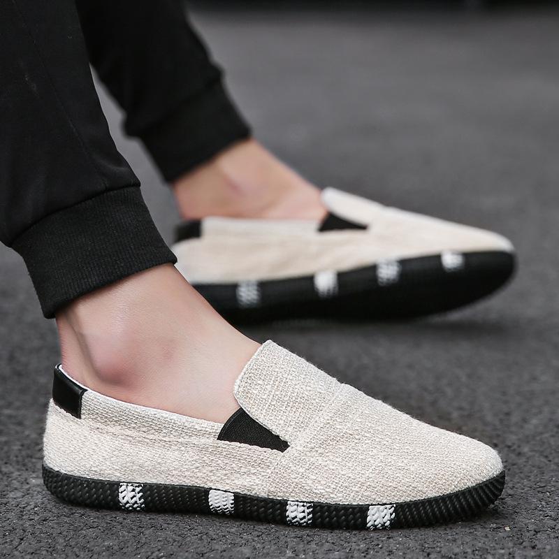 2024 New Shoes Men Loafers Light Walking Breathable Comfortable Casual Shoes Men Sneakers Non-slip Canvas Shoe Zapatillas Hombre