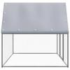 Vidaxl Chicken Coop, Silver-Gray, 3X2X2 M, Galvanized Steel