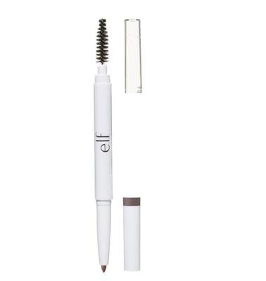 Tužka na obočí elf Instant Lift, oboustranná, přesná, tenká špička, tvaruje, definuje, vyplňuje obočí, konturuje, pročesává, krotí, neutrálně hnědá, 0,006 oz