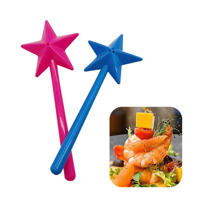 Star Salt Shakers Creative Long Hand Plastics Salt Pepper Magic Wands Seasoning Container Household