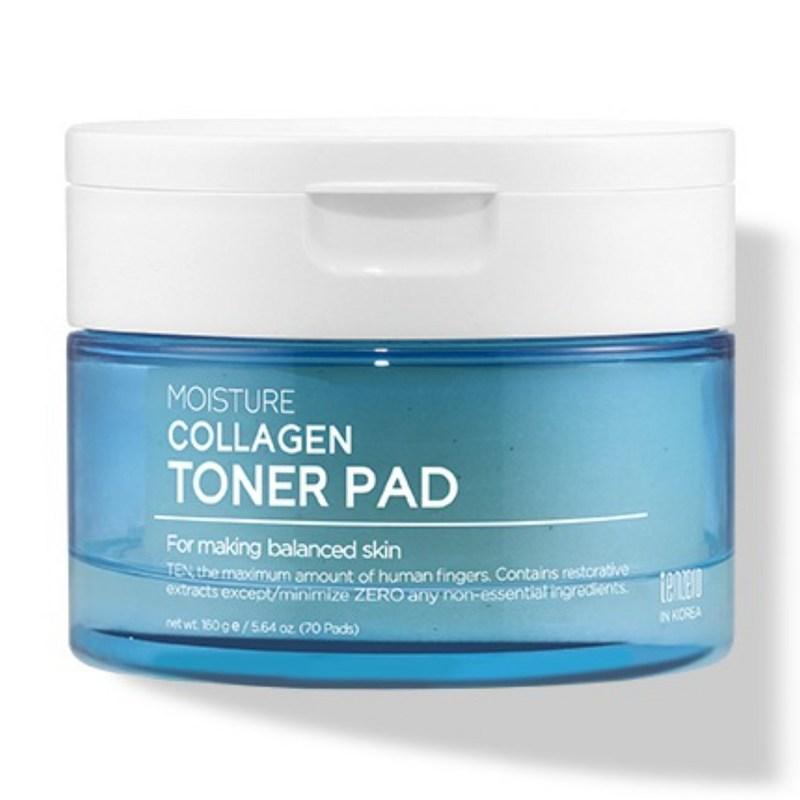 TENZERO Moisture Collagen Toner Pad, 70 pads, 1 pcs
