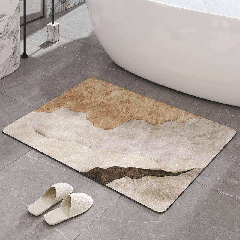 

Ваби Песок Ветер Коврик для ванной Впитывающий коврик для пола Нескользящий Быстросохнущий Ручная стирка Туалетный коврик из диатомовой грязи Дверной коврик 40X60cm 15.7X23.6in