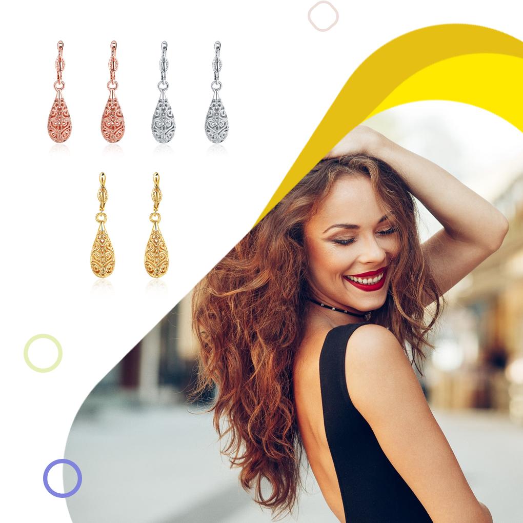 2pcs Water Drop Earring Dress Pendant Ear Dangle Fashion Accessory Hanging Decor Earrings Pendants Festival Gift