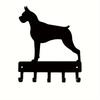 Iron Wall Hook Key Holder Boxer Dog Design Home Entryway Decor