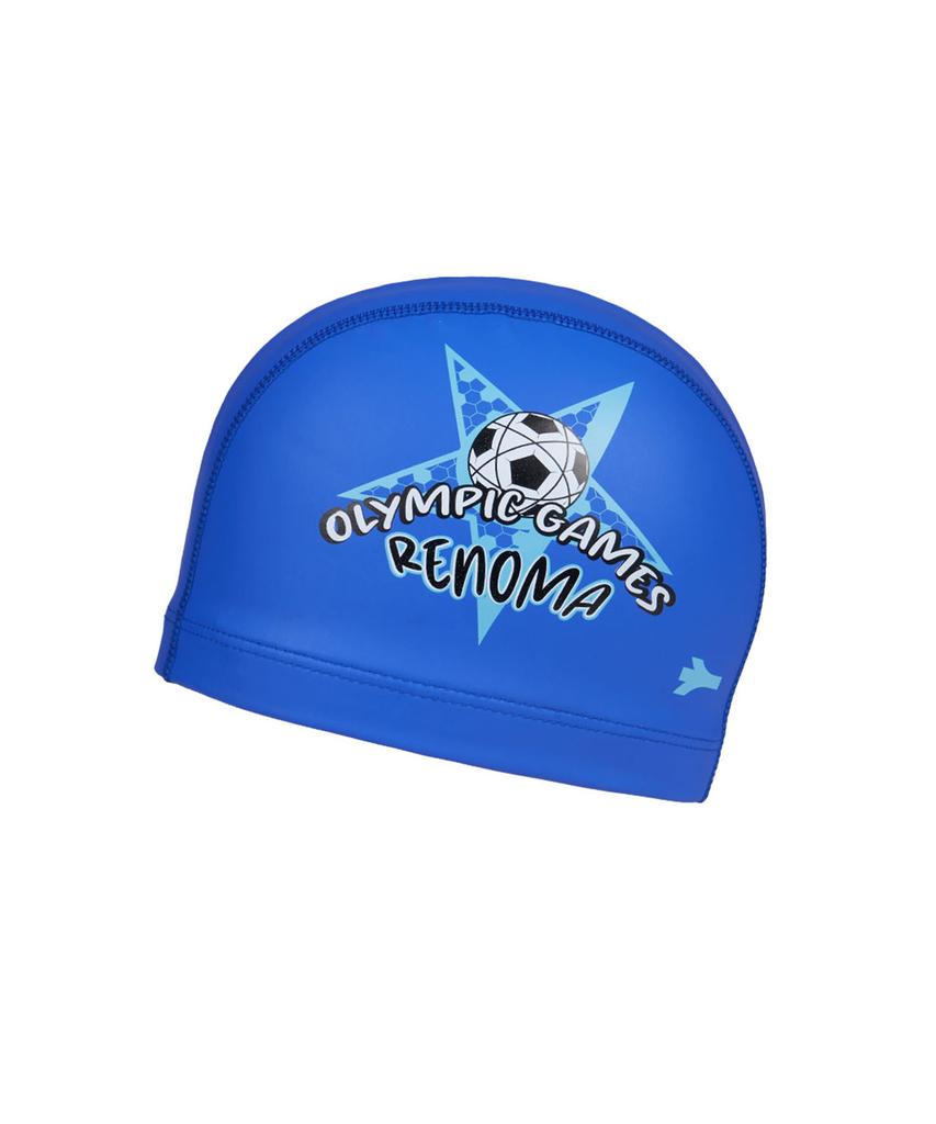 Lenomasuyeongbog Supplies Kids' Soccer Pu Swim Cap Blue Ro-Rc2E053-Bu