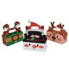 2024 4Pcs Cake Box Christmas Series Candy Box For Candy Biscuit Baking Apple Paper Box Cookie Gift Packaging Box Merry Christmas